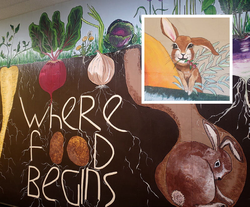 Where food begins mural