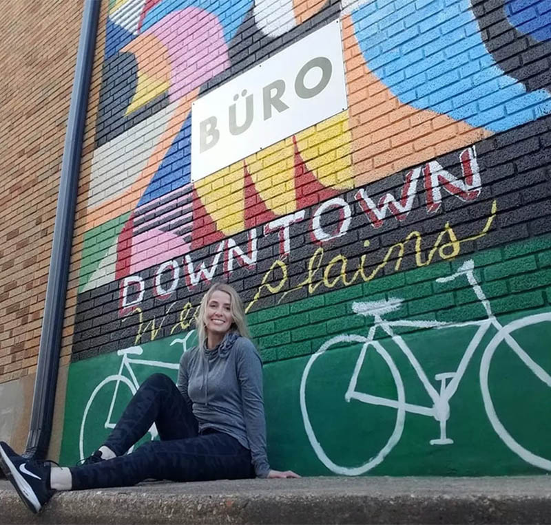 ABSTRACT ART & BIKE MURAL