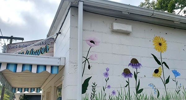 Wildflower Cafe mural